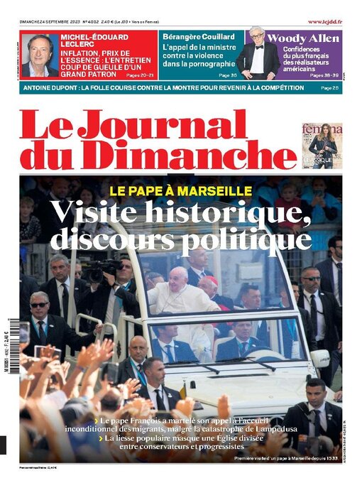 Title details for Le Journal du dimanche by Lagardere Media News - Available